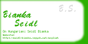 bianka seidl business card